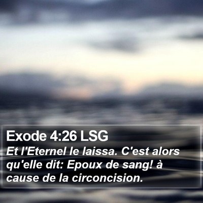 Exode 4:26 LSG Bible Verse Image