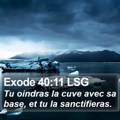 Exode 40:11 LSG Bible Verse Image