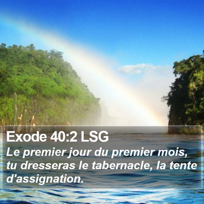 Exode 40:2 LSG Bible Verse Image