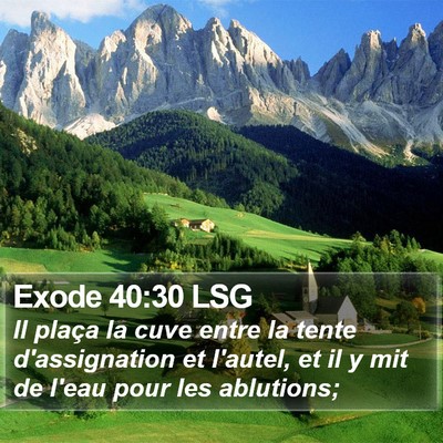Exode 40:30 LSG Bible Verse Image