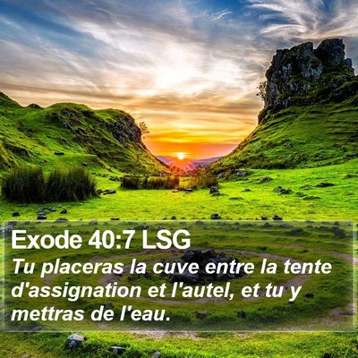 Exode 40:7 LSG Bible Verse Image