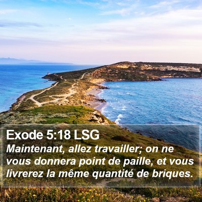Exode 5:18 LSG Bible Verse Image