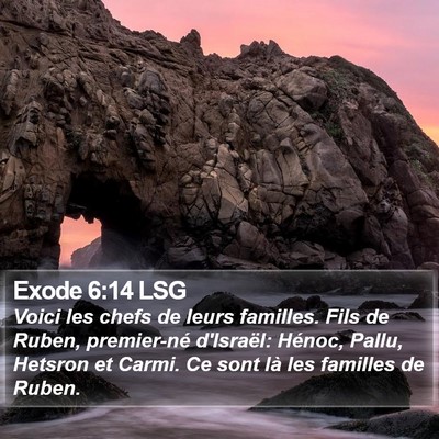 Exode 6:14 LSG Bible Verse Image