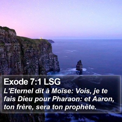 Exode 7:1 LSG Bible Verse Image