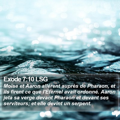 Exode 7:10 LSG Bible Verse Image