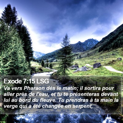 Exode 7:15 LSG Bible Verse Image