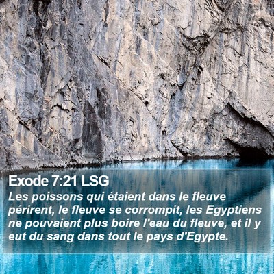 Exode 7:21 LSG Bible Verse Image