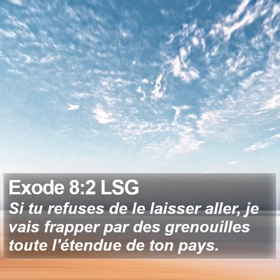 Exode 8:2 LSG Bible Verse Image