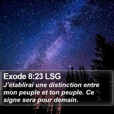 Exode 8:23 LSG Bible Verse Image