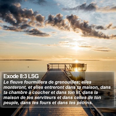 Exode 8:3 LSG Bible Verse Image