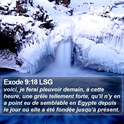 Exode 9:18 LSG Bible Verse Image