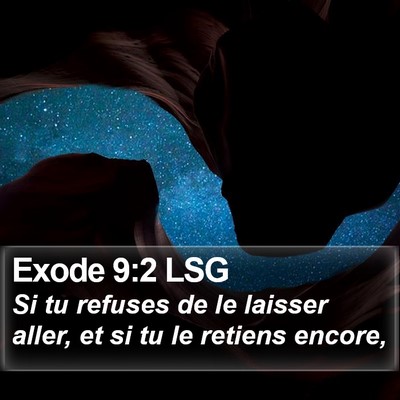 Exode 9:2 LSG Bible Verse Image
