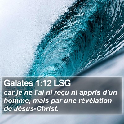 Galates 1:12 LSG Bible Verse Image
