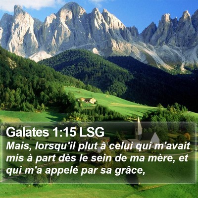Galates 1:15 LSG Bible Verse Image