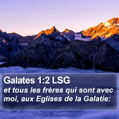 Galates 1:2 LSG Bible Verse Image