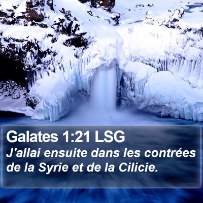 Galates 1:21 LSG Bible Verse Image