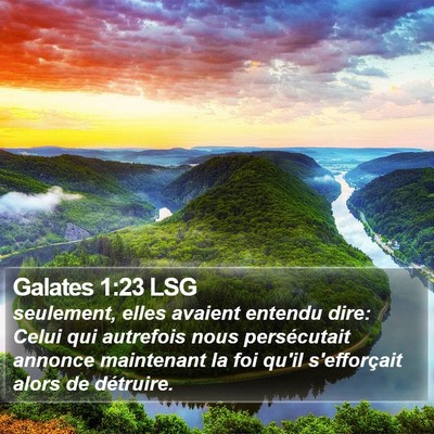 Galates 1:23 LSG Bible Verse Image