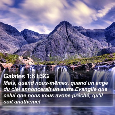 Galates 1:8 LSG Bible Verse Image
