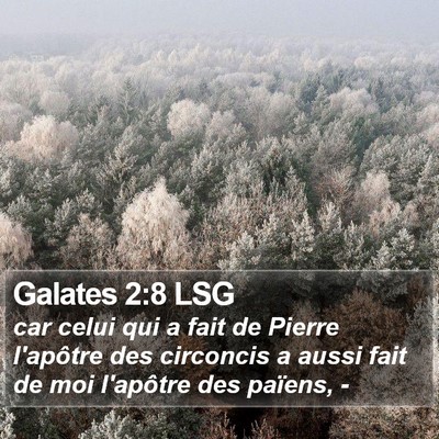 Galates 2:8 LSG Bible Verse Image