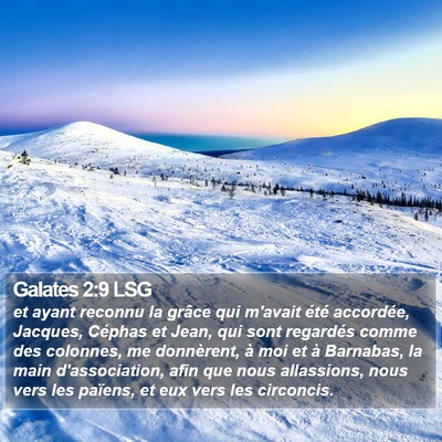 Galates 2:9 LSG Bible Verse Image