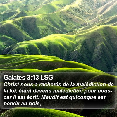 Galates 3:13 LSG Bible Verse Image