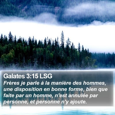 Galates 3:15 LSG Bible Verse Image