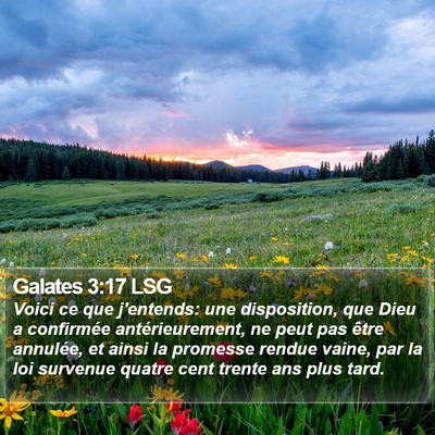 Galates 3:17 LSG Bible Verse Image