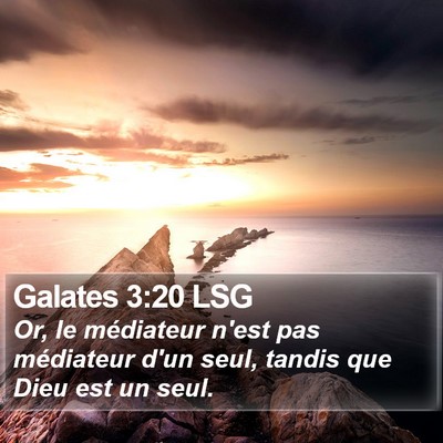 Galates 3:20 LSG Bible Verse Image