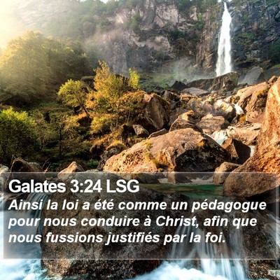 Galates 3:24 LSG Bible Verse Image