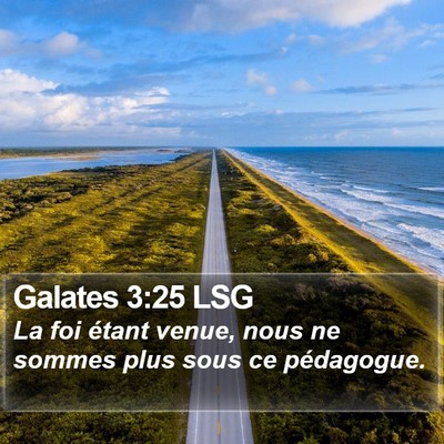 Galates 3:25 LSG Bible Verse Image