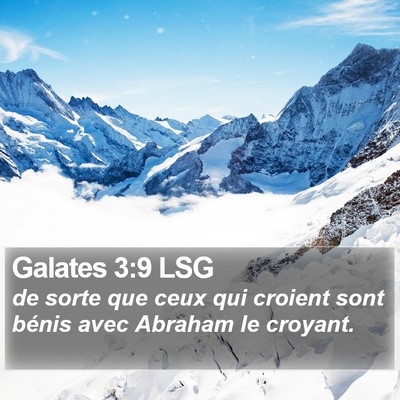 Galates 3:9 LSG Bible Verse Image
