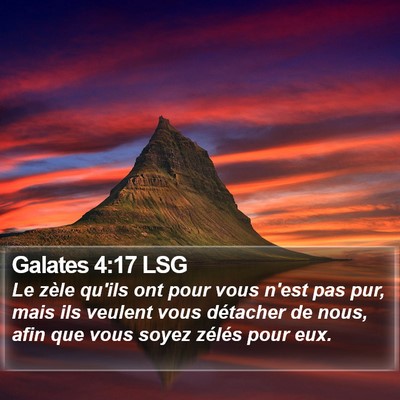 Galates 4:17 LSG Bible Verse Image
