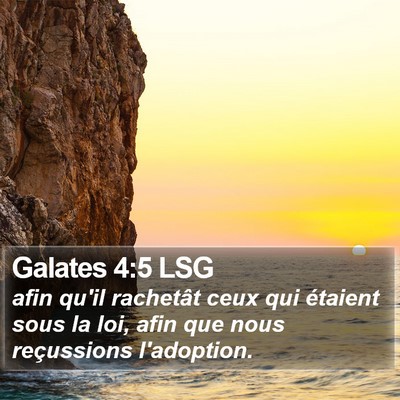 Galates 4:5 LSG Bible Verse Image