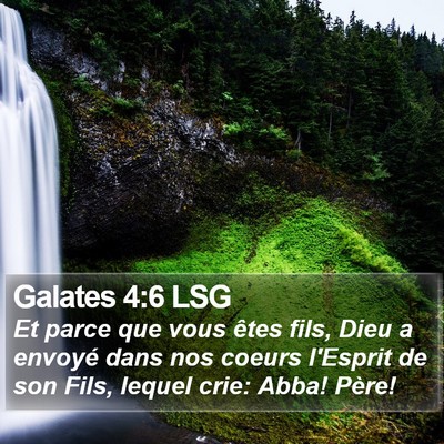 Galates 4:6 LSG Bible Verse Image