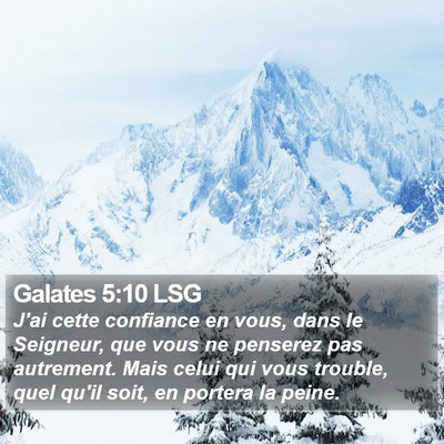 Galates 5:10 LSG Bible Verse Image