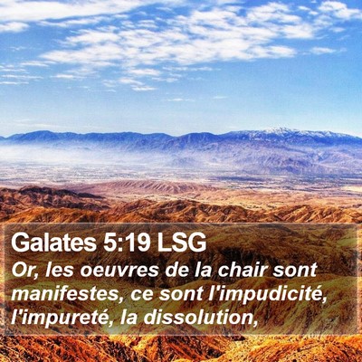 Galates 5:19 LSG Bible Verse Image