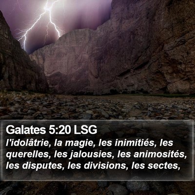 Galates 5:20 LSG Bible Verse Image