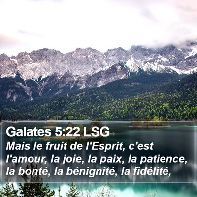 Galates 5:22 LSG Bible Verse Image