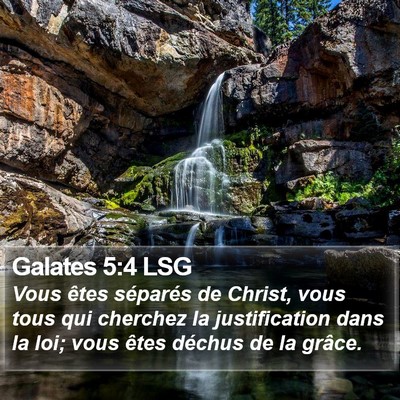Galates 5:4 LSG Bible Verse Image