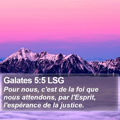 Galates 5:5 LSG Bible Verse Image
