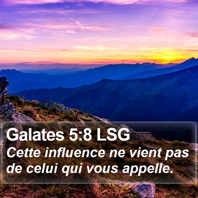 Galates 5:8 LSG Bible Verse Image