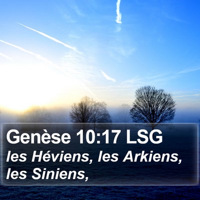 Genèse 10:17 LSG Bible Verse Image