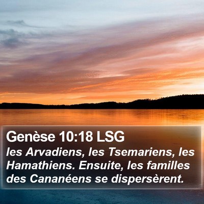 Genèse 10:18 LSG Bible Verse Image