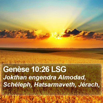 Genèse 10:26 LSG Bible Verse Image