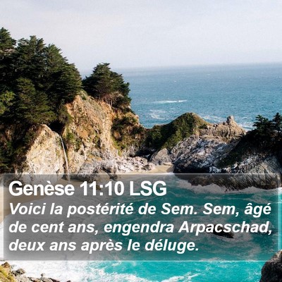 Genèse 11:10 LSG Bible Verse Image