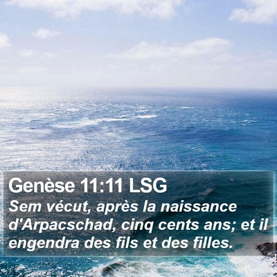 Genèse 11:11 LSG Bible Verse Image