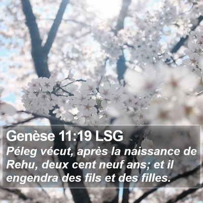Genèse 11:19 LSG Bible Verse Image