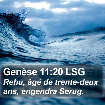 Genèse 11:20 LSG Bible Verse Image