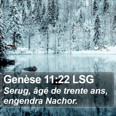 Genèse 11:22 LSG Bible Verse Image