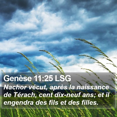 Genèse 11:25 LSG Bible Verse Image